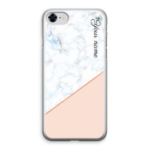 Marmer in stijl: iPhone 8 Transparant Hoesje