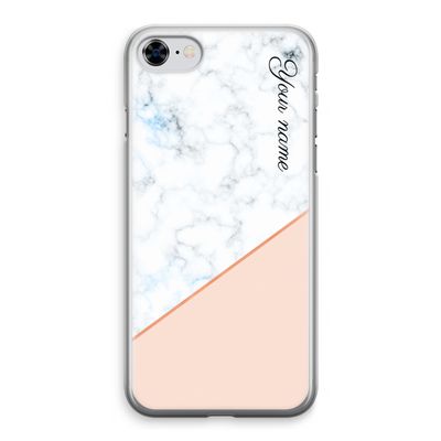 Marmer in stijl: iPhone 8 Transparant Hoesje
