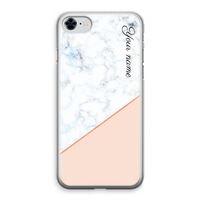 Marmer in stijl: iPhone 8 Transparant Hoesje