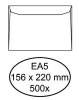 Envelop Quantore bank EA5 156x220mm wit 500stuks