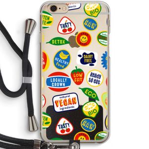 Fruitsticker: iPhone 6 / 6S Transparant Hoesje met koord