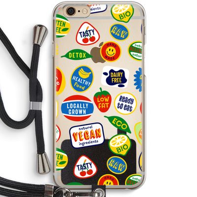 Fruitsticker: iPhone 6 / 6S Transparant Hoesje met koord