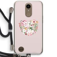 GRL PWR Flower: LG K10 (2017) Transparant Hoesje met koord