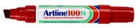 Viltstift Artline 100 schuin 7.5-12mm rood - thumbnail