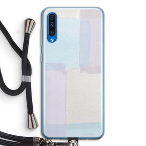 Square pastel: Samsung Galaxy A50 Transparant Hoesje met koord