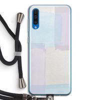 Square pastel: Samsung Galaxy A50 Transparant Hoesje met koord