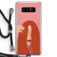 Woke up like this: Samsung Galaxy Note 8 Transparant Hoesje met koord