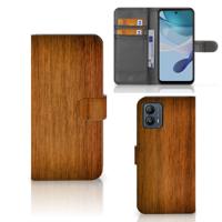 Motorola Moto G53 | Book Style Case | Donker Hout