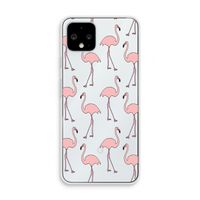 Anything Flamingoes: Pixel 4 Transparant Hoesje