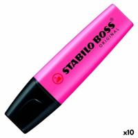 Fluoriscerende Markeerstift Stabilo Boss Roze 10 Onderdelen (10 Stuks)