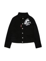 DSQUARED2 KIDS veste en jean à imprimé Waves - Noir