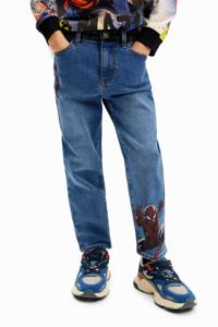 Geborduurde Spiderman-jeans - BLUE - 7/8