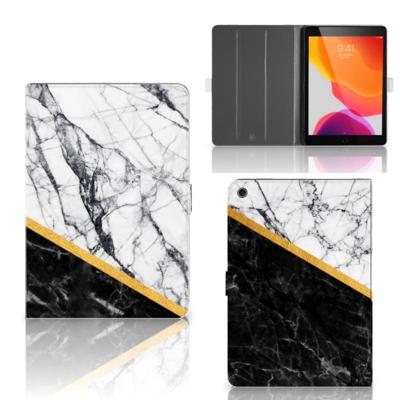 iPad 10.2 2019 | iPad 10.2 2020 | 10.2 2021 Leuk Tablet hoesje Marmer Wit Zwart - Origineel Cadeau Man iPad 10.2 2019 | iPad 10.2 2020 | 10.2 2021 Leuk Tablet hoesje Marmer Wit Zwart - Origineel Cadeau Man