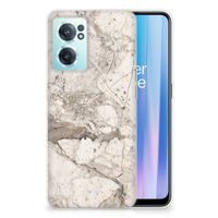 OnePlus Nord CE 2 5G TPU Siliconen Hoesje Marmer Beige