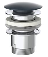 Schutte Design CLIC-CLAC Waste | met Overloop | 1 ¼“ x 65 mm| mat zwart - 98807420 98807420