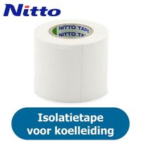 Nitto Pvc Tape - Wit - Isolatietape Voor Koelleiding - 50mm (10 Meter)