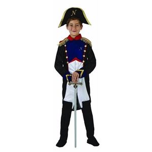 Franse generaal Napoleon kostuum voor jongens 140 (10-12 jaar)  -