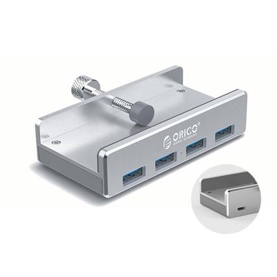 ORICO MH4PU-P aluminiumlegering 4-poorts USB 3.0 clip-type HUB (zilver)