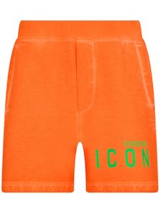 DSQUARED2 Icon logo-print track shorts - Orange