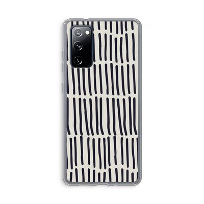 Moroccan stripes: Samsung Galaxy S20 FE / S20 FE 5G Transparant Hoesje