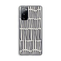 Moroccan stripes: Samsung Galaxy S20 FE / S20 FE 5G Transparant Hoesje