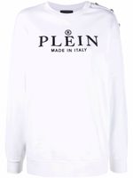 Philipp Plein sweat à logo imprimé - Blanc - thumbnail