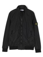 Stone Island Junior veste bomber à patch Compass - Noir