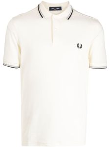 Fred Perry polo en coton à bordures contrastées - Tons neutres