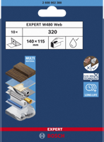 Bosch Accessoires EXPERT Schuurvel Web W480 115 x 140 mm, G320, 10x - 2608902388