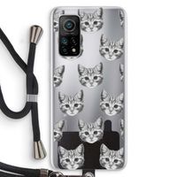Kitten: Xiaomi Mi 10T 5G Transparant Hoesje met koord