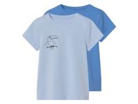 lupilu 2 kinder T-shirts (Lichtblauw/blauw, 110/116)