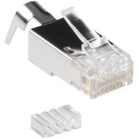 ACT RJ45 (8P/8C) CAT6A afgeschermde modulaire connector voor ronde kabel met massieve of soepele ade