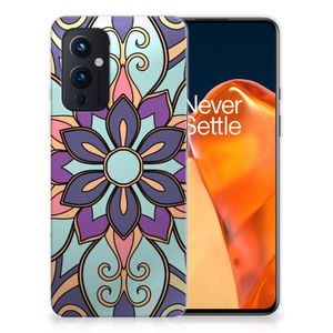 OnePlus 9 TPU Case Purple Flower