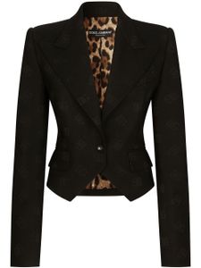 Dolce & Gabbana blazer Spencer en jacquard - Noir