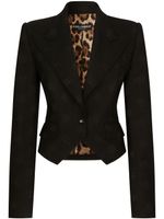 Dolce & Gabbana blazer Spencer en jacquard - Noir - thumbnail