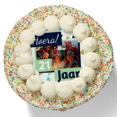 Sparklecake "Hoera!"