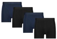 Ten Cate Boxershorts Basic zwart-blauw 4-pack