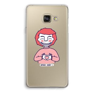 Hartje: Samsung A3 (2017) Transparant Hoesje