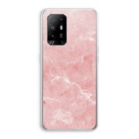 Roze marmer: Oppo A94 5G Transparant Hoesje
