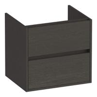 Brauer Adore - Onderkast - 60 cm - met 2 Softclose Lades Greeploos en 1 Sifon Uitsparing - Timber Anthracite