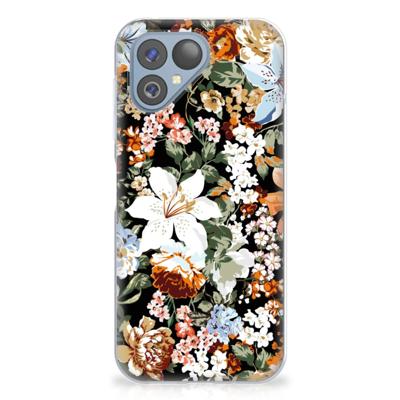 TPU Case voor Fairphone 5 Dark Flowers