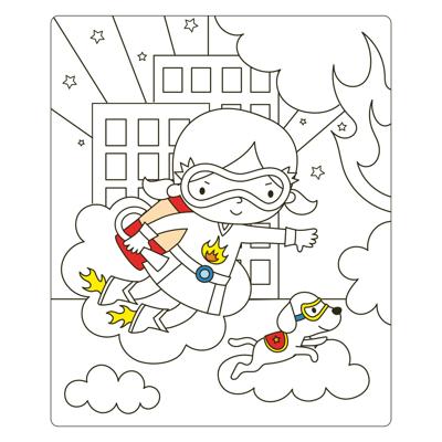 Deltas Super girls sticker fun - aankleedpoppen stickerboek