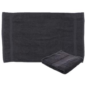 Towelcity Luxe badhanddoek - 2x - donkergrijs - 50 x 90 cm - 550 grams - Badkamer textiel - Katoen