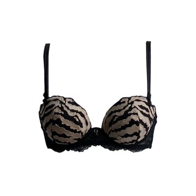 AMBRA BH's Sauvage Padded Balconette UW BH Bruin/zwart 0447 AMBRA BH's Sauvage Padded Balconette UW BH Bruin/zwart 0447