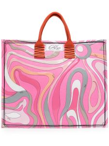 PUCCI grand sac à main à imprimé Marmo - Rose