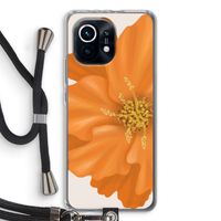 Orange Ellila flower: Xiaomi Mi 11 Transparant Hoesje met koord