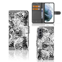 Telefoonhoesje met Naam Samsung Galaxy S21 FE Skulls Angel