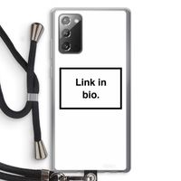 Link in bio: Samsung Galaxy Note 20 / Note 20 5G Transparant Hoesje met koord