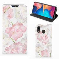 Samsung Galaxy A30 Smart Cover Lovely Flowers - thumbnail