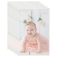 VidaXL Fotolijsten 5 st voor tafel 21x29,7 cm mdf zilverkleurig